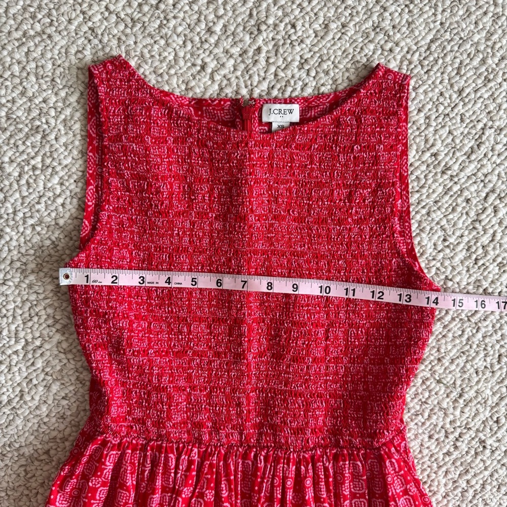 J.Crew Factory Smocked Boatneck Midi Dress Size XS - Picture 14 of 16